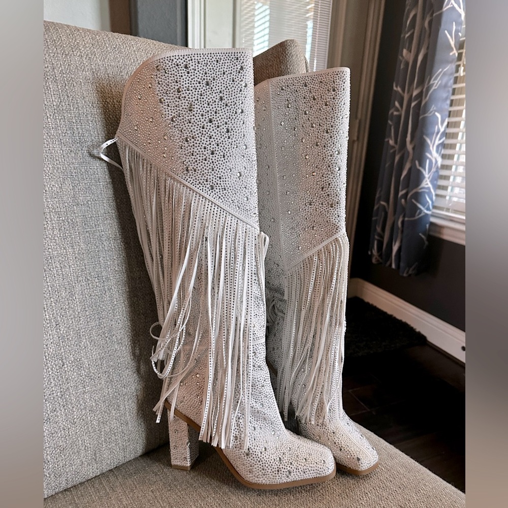 Jessica Simpson Fringe Boots